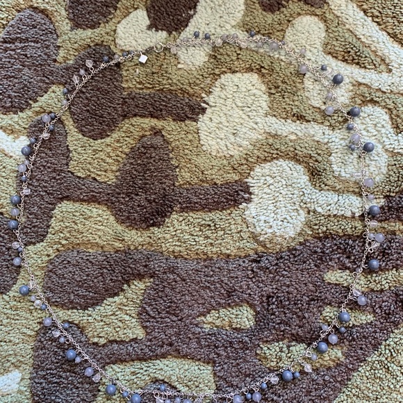 Banana Republic Blue Bead Drop Necklace💧 - Picture 2 of 7